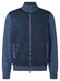 Maerz Subtle Details Texture Knit Merino Superwash Full 2-Way Zip Cardigan Deep Sea
