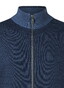 Maerz Subtle Details Texture Knit Merino Superwash Full 2-Way Zip Cardigan Deep Sea