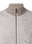 Maerz Subtle Details Texture Knit Merino Superwash Full 2-Way Zip Vest Iced Latte
