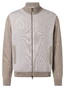 Maerz Subtle Details Texture Knit Merino Superwash Full 2-Way Zip Vest Iced Latte