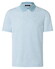 Maerz Subtle Leaves Pattern Polo Bright Aqua