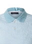 Maerz Subtle Leaves Pattern Polo Bright Aqua