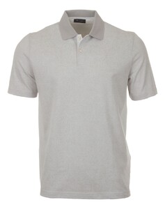 Maerz Subtle Leaves Pattern Poloshirt Clear Silver