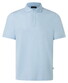 Maerz Subtle Mélange Cotton Polo Bright Aqua