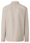 Maerz Subtle Mélange Double Chest Pocket Organic Cotton Linen Blend Overshirt Frappuccino