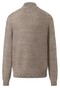Maerz Subtle Stripe Knit Zip Collar Luxury Wool Cotton Trui Twig