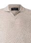 Maerz Texture Knit Merino Extrafine No Button Polo Collar Trui Mascarpone Cream