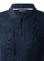 Maerz Texture Stripe Piqué Knit Cotton Linnen Polo Night Sky