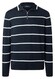 Maerz Troyer Zip Luxury Stripe Detail Trui Navy