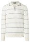 Maerz Troyer Zip Luxury Stripe Detail Trui Off White