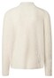 Maerz Turtleneck Uni Color Subtle Wave Pattern Knit Wool Alpaca Trui New White
