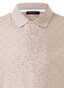 Maerz Uni Color Diagonal Check Texture Pattern Polo Frappuccino