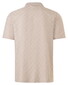 Maerz Uni Color Diagonal Check Texture Pattern Polo Frappuccino