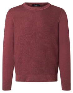 Maerz Uni Color Fine Texture Knit Pullover Mellow Cherry