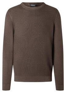 Maerz Uni Color Fine Texture Knit Trui Brownie