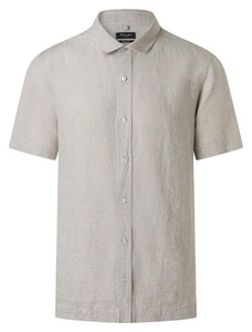 Maerz Uni Color Light Linnen Kent Collar Overhemd Light Almond
