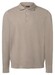 Maerz Uni Color Long Sleeve Jersey Garment Dye Polo Twig