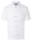 Maerz Uni Color Long Sleeve Soft Cotton Jersey Overhemd Pure White