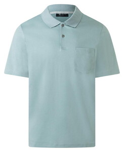 Maerz Uni Color Luxury Mercerized Cotton Polo Pastel Turquoise