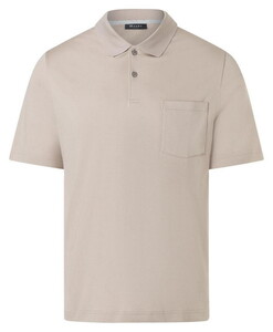 Maerz Uni Color Luxury Mercerized Cotton Poloshirt Frappuccino