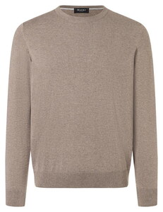 Maerz Uni Color Luxury Mulberry Silk Organic Cotton Trui Pale Brown