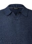 Maerz Uni Color No Buttons Merino Extrafine Polo Nimes Blue