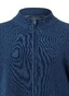 Maerz Uni Color Organic Cotton Cardigan Zip Vest Deep Sea