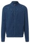 Maerz Uni Color Organic Cotton Cardigan Zip Vest Deep Sea