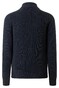 Maerz Uni Color Texture Knit Two-Way Zip Vest Deep Sea