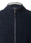 Maerz Uni Color Texture Knit Two-Way Zip Vest Deep Sea