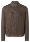 Maerz Uni Color Texture Knit Wool Vest Brownie