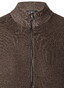 Maerz Uni Color Texture Knit Wool Vest Brownie