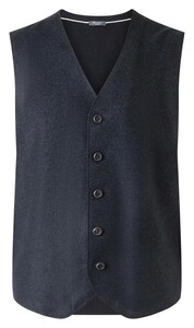 Maerz Uni Superfine Merino Waistcoat Navy