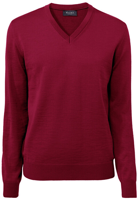 Maerz V-hals Trui Bordeaux