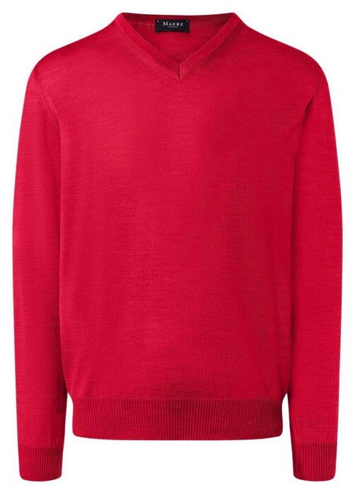 Maerz V-hals Trui Flash Red