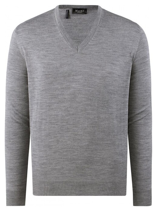Maerz V-hals Trui Mercury Grey
