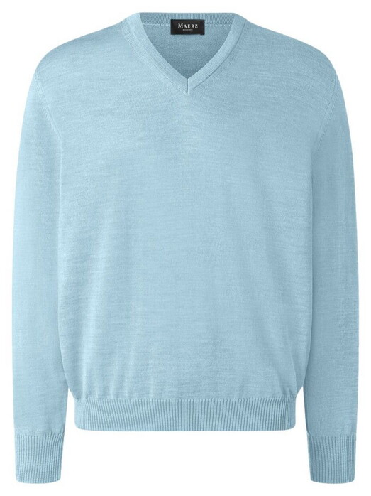 Maerz V-hals Trui Ocean Aqua