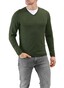 Maerz V-Neck Merino Extrafine Trui Camouflage Green
