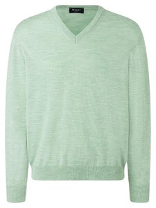 Maerz V-Neck Merino Superwash Pullover Frosted Mint
