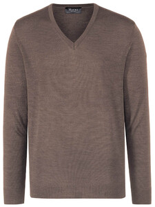 Maerz V-Neck Merino Superwash Pullover Hazel