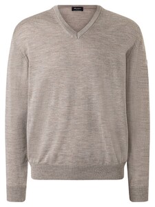 Maerz V-Neck Merino Superwash Pullover Iced Latte