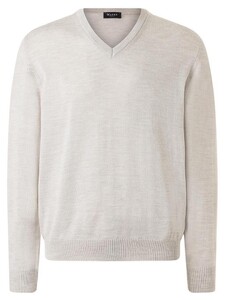 Maerz V-Neck Merino Superwash Pullover Mascarpone Cream