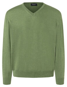 Maerz V-Neck Merino Superwash Pullover Sunny Green
