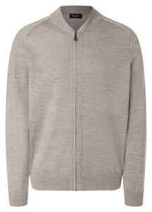 Maerz Vest Merino Cardigan Iced Latte