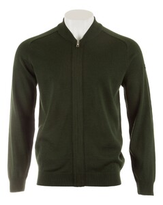 Maerz Vest Merino Donker Groen