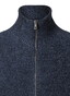 Maerz Zip Collar Texture Knit Merino Extrafine Vest Navy
