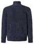 Maerz Zip Collar Texture Knit Merino Extrafine Vest Navy