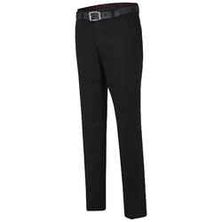 MENS Flat-Front Madrid Cotton Pants Black