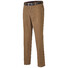 MENS Flat-Front Madrid Katoen Broek Donker Khaki