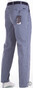 MENS Flat Front Structure Madrid Broek Midden Blauw